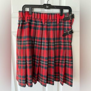 Sport Kilt in red and green plaid in size ML